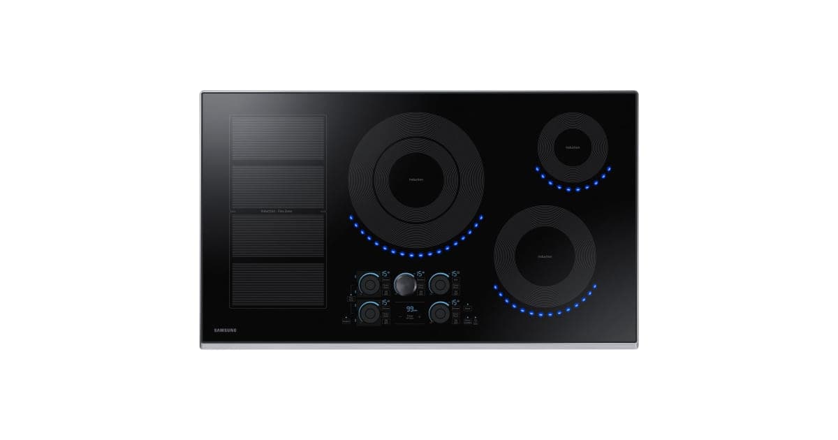 Samsung NZ36K7880US 36 Inch Wide Built In Induction Cooktop with WiFi ...