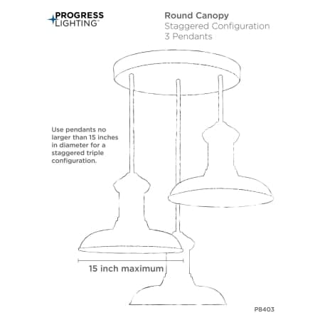 Progress Lighting P8403-20 16" 3 Light Round Flush Canopy Kit | Build.com