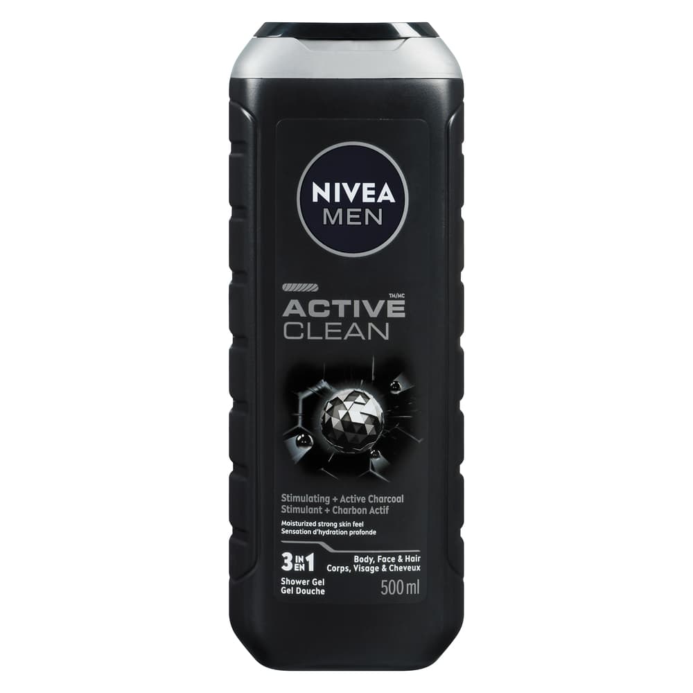 Gel douche au charbon pour le corps