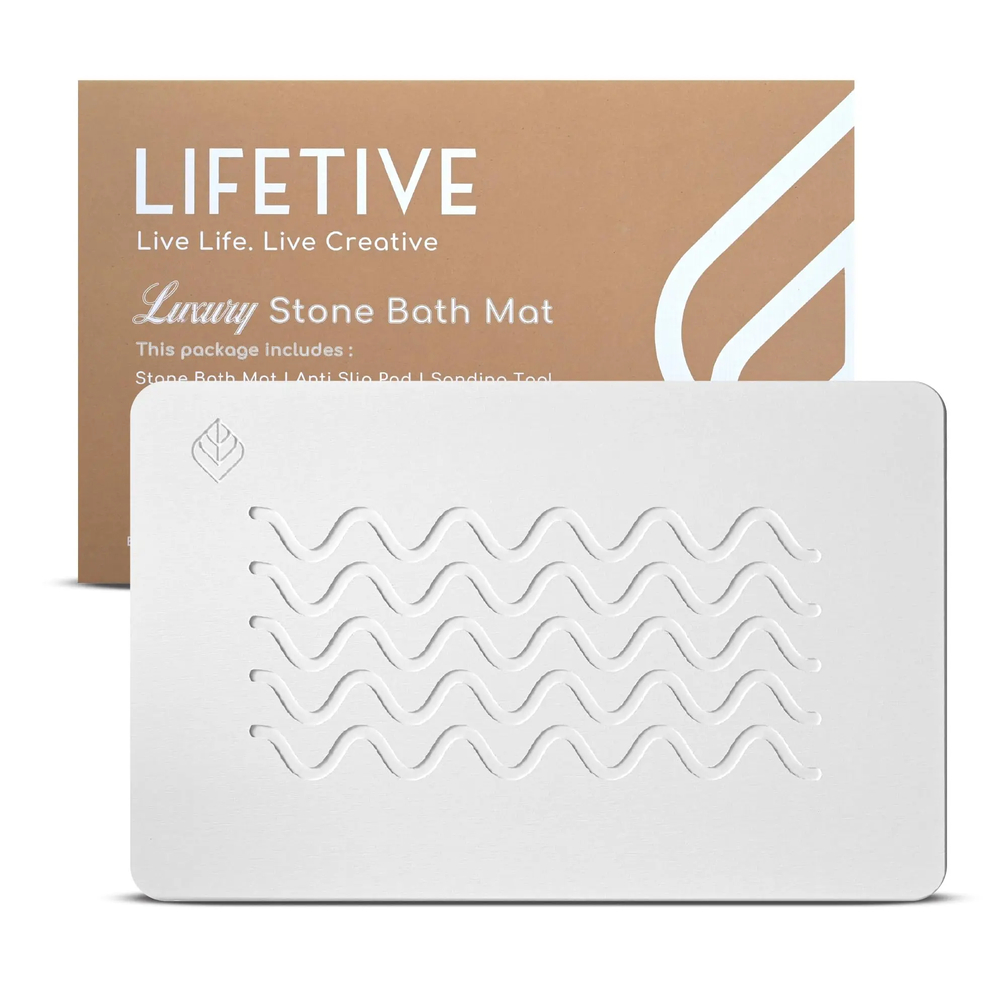 Stone Bath Mat - Diatomaceous Earth Mats for Home & Hotel