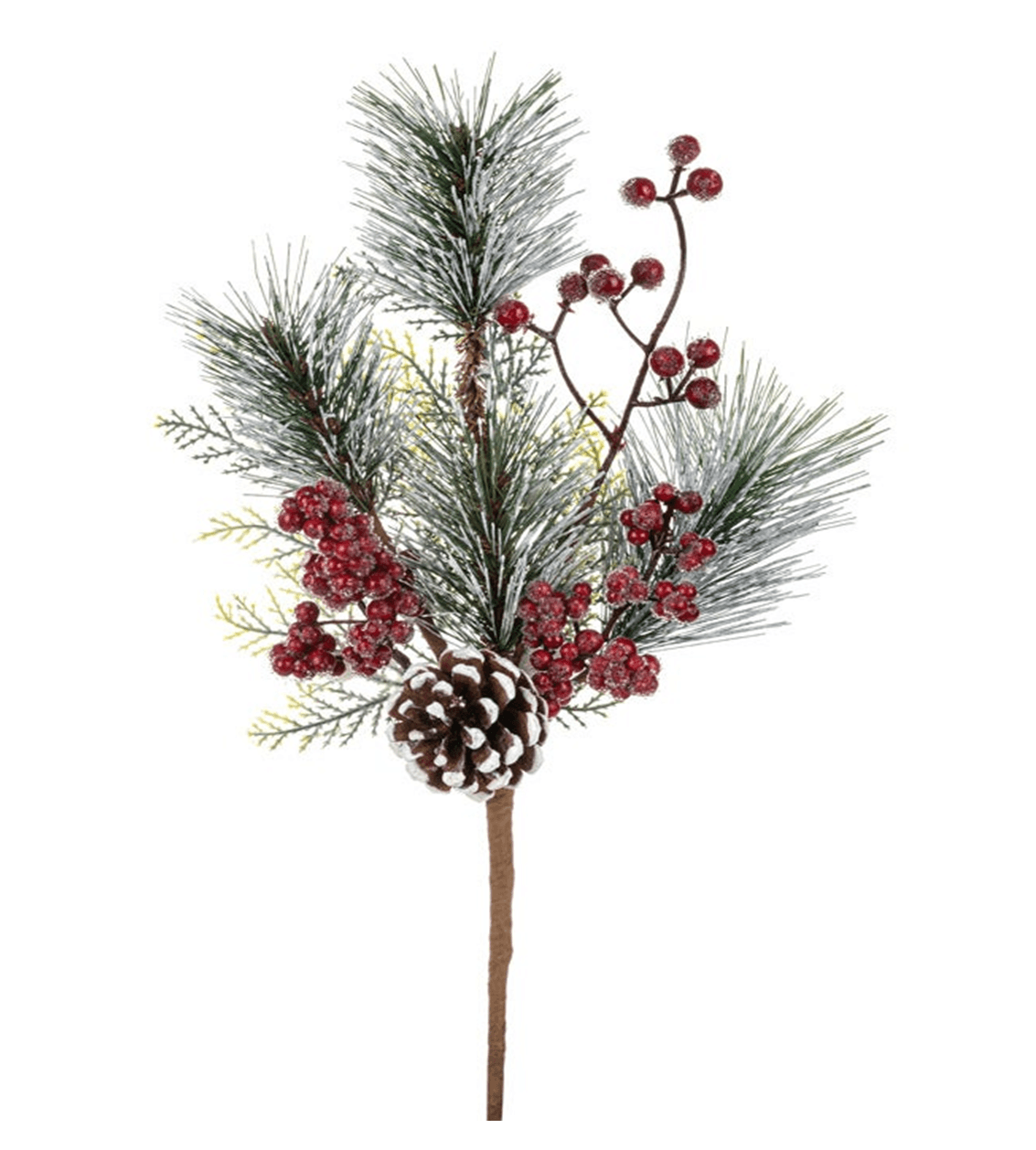 Frosted Red Berry Pick w/Cone - Schroth Wholesale Supply Co