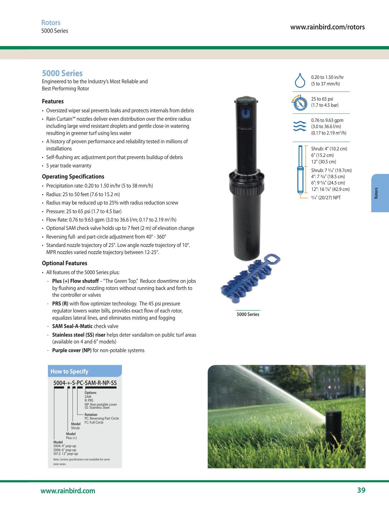 Rain Bird Nozzle Charts | SprinklerDude®