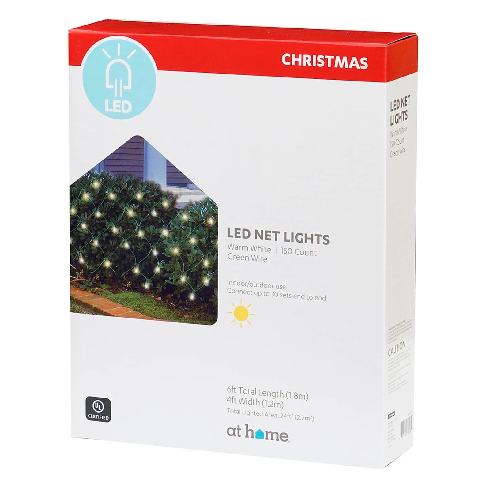 Warm White LED Net String Lights 150-count | Christmas Tree Lights | At ...
