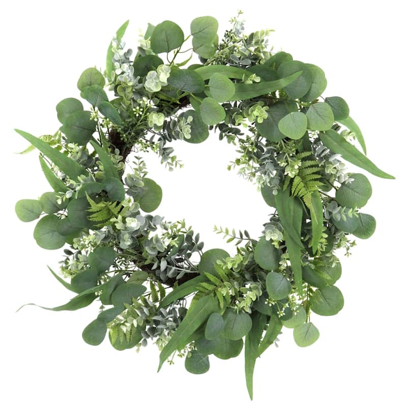 Eucalyptus & Fern Wreath, 24"