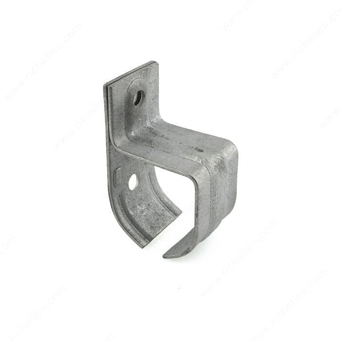 Single Galvanized Steel Rail Bracket - Wall Mount - Onward Hardware