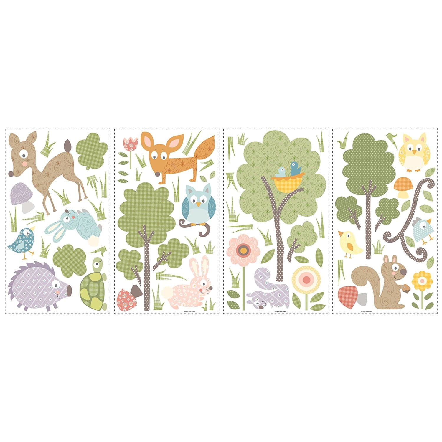 Forest Woodland Animal Wall Decals - Woodland Animals Wall Stickers ...