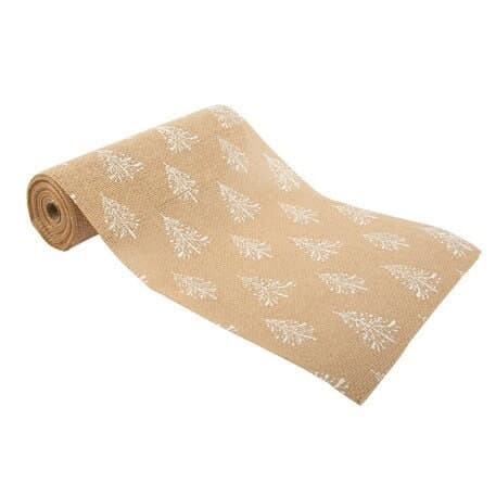 Burlap Jute Christmas Trees Table Runner | Tara's Wonderworld