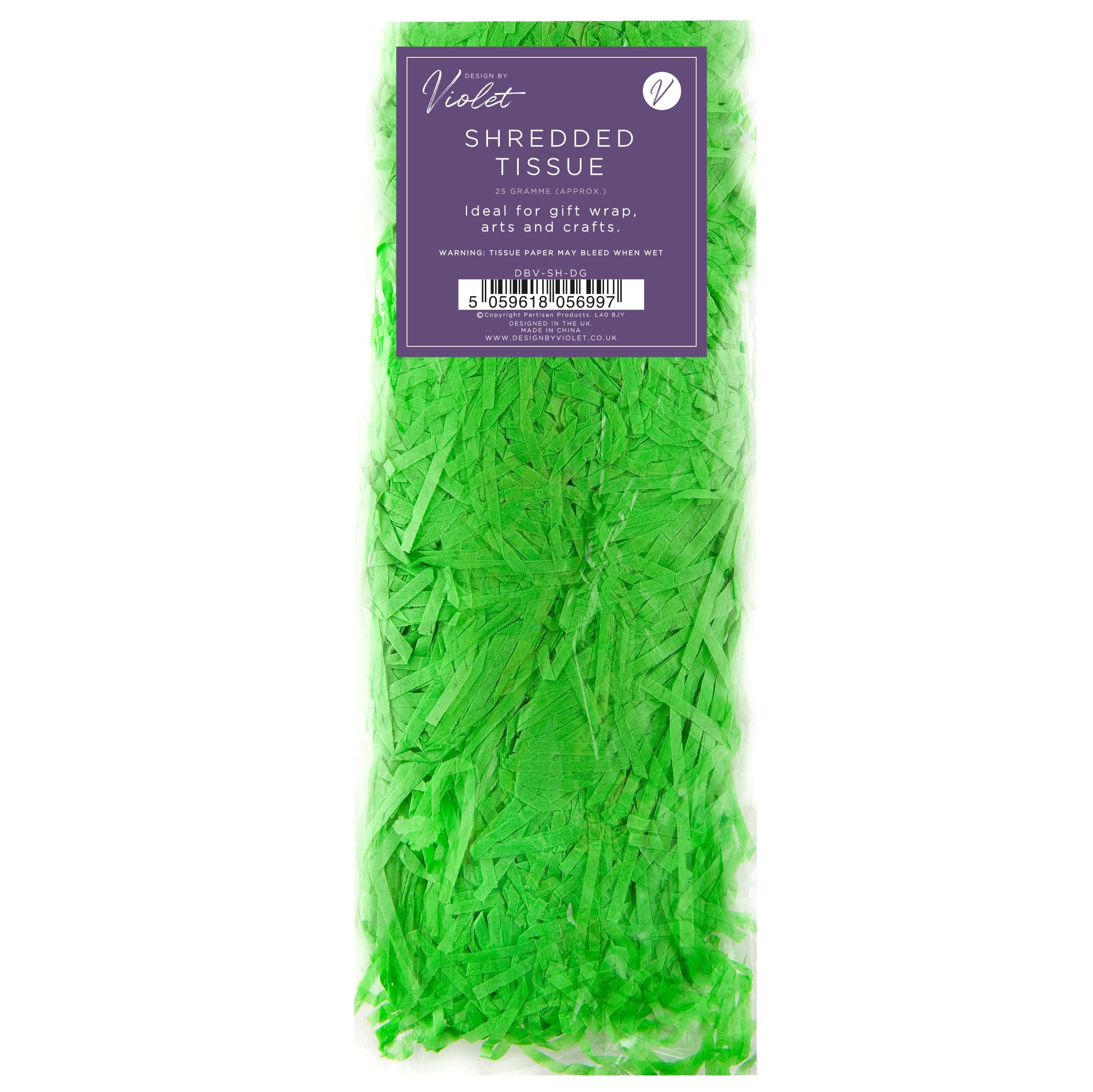 Shredded Tissue Paper 25gm Dark Green - Tissue Paper - Gifting