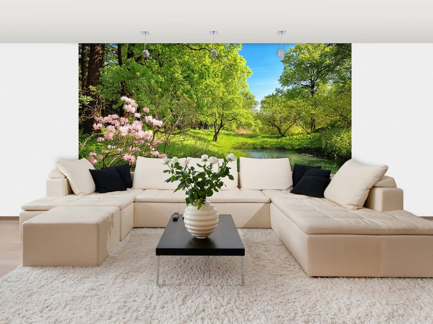 Park In The Spring Wall Mural DM136 |Full Size Large Wall Murals |The ...