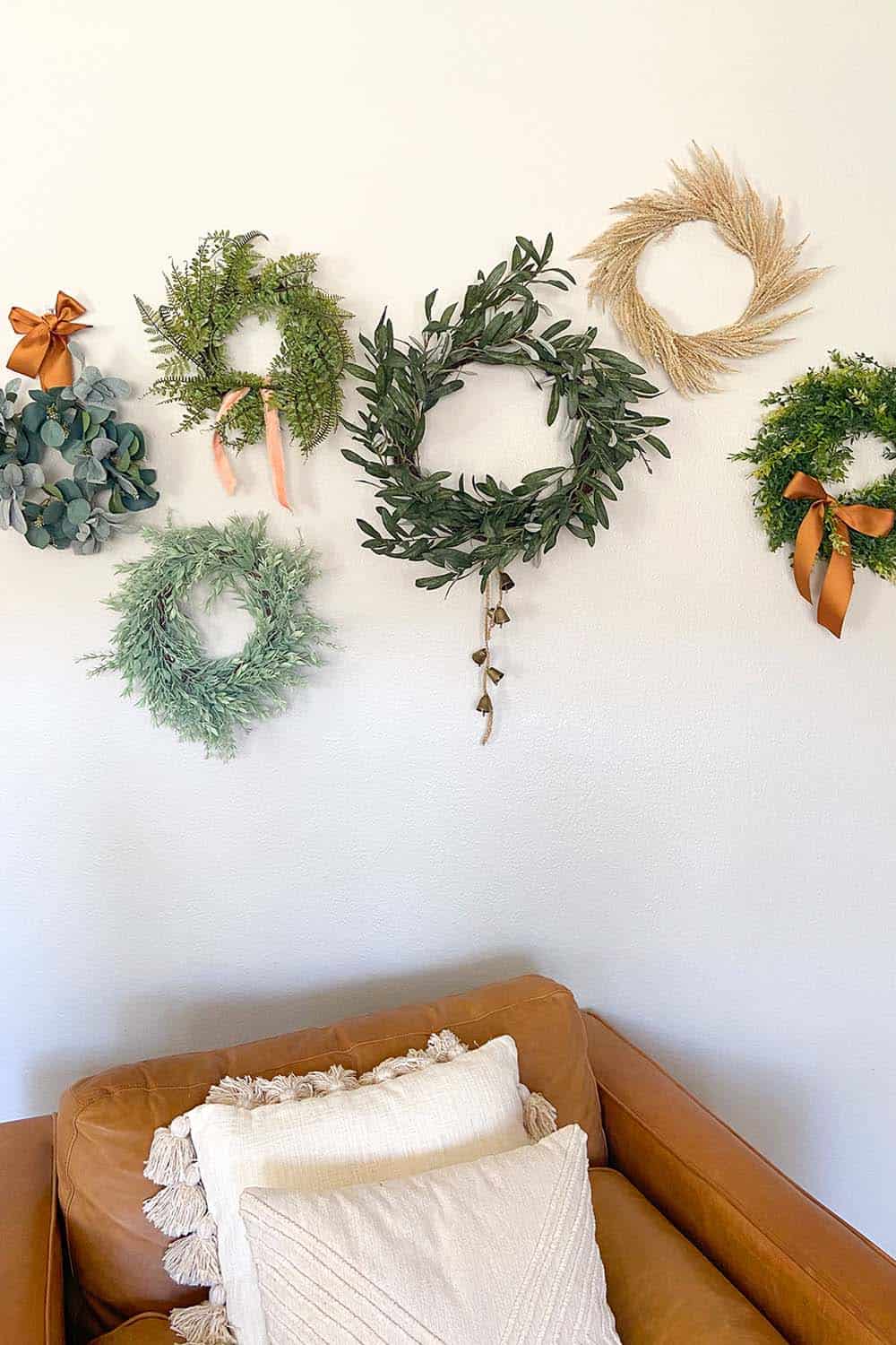 Wreath Wall Decor: From Fall to Christmas! | Thoughtfully Simple
