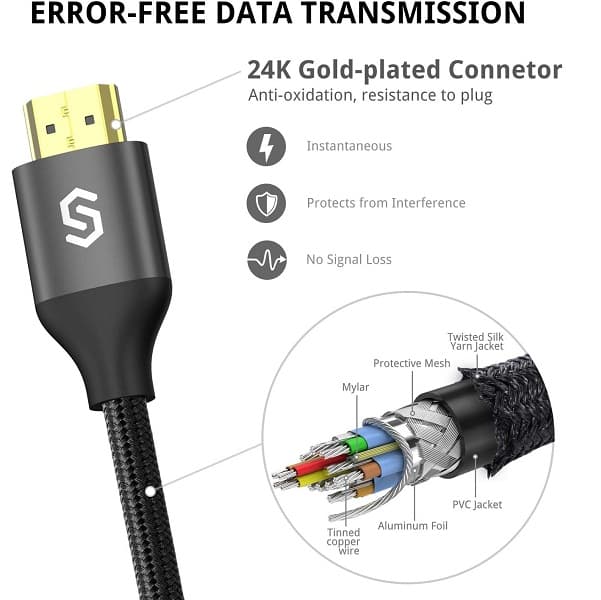 Syncwire HDMI 4K High Speed 18Gbps 2.0 Cable - 3 Meter - Tskemarket