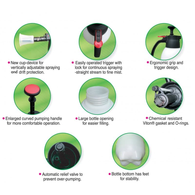 Solo 418 Farm & Landscape One-Hand Sprayer, 1 Liter