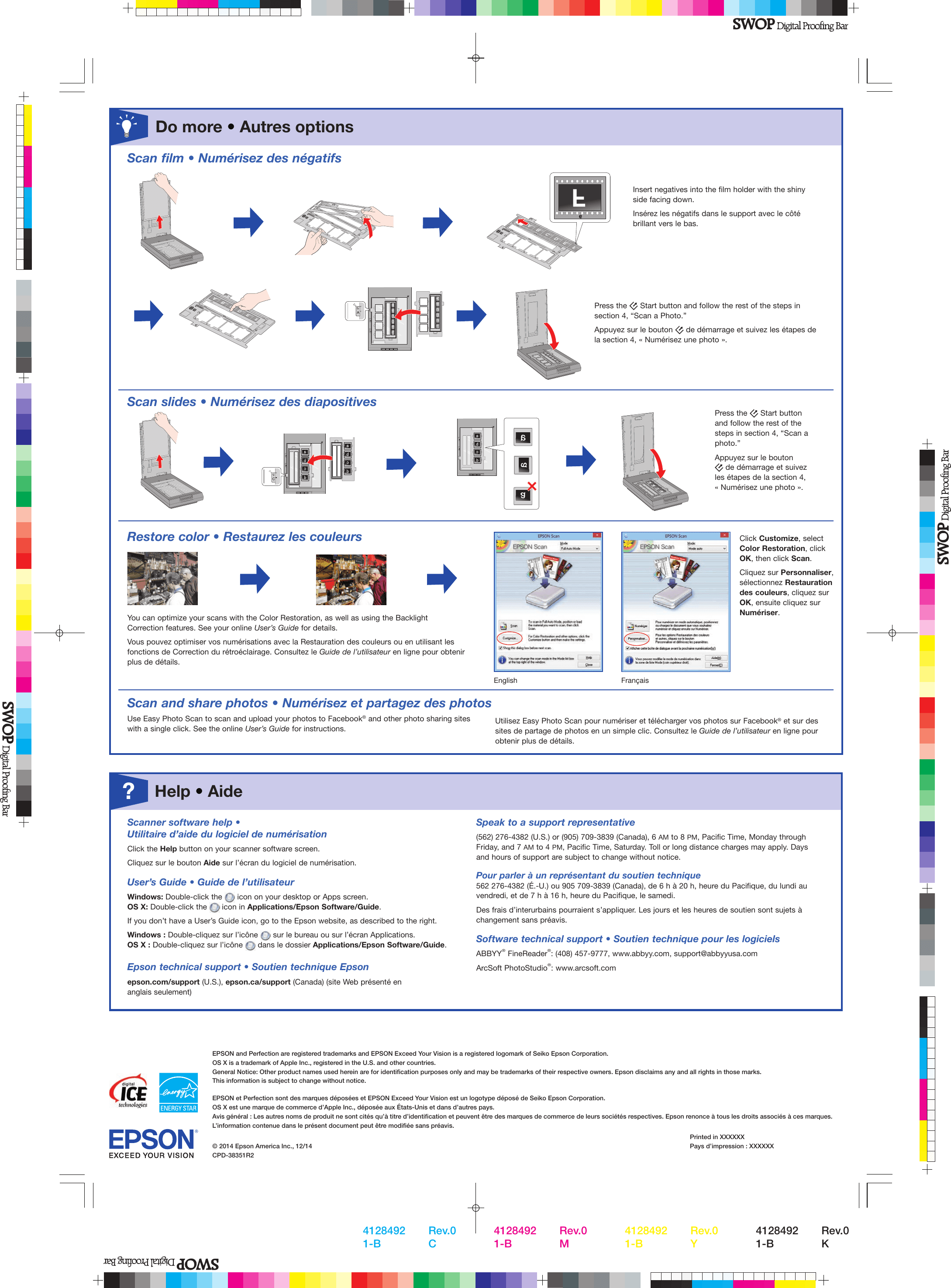 Epson Perfection V600 Photo Scanner Start Here Guide