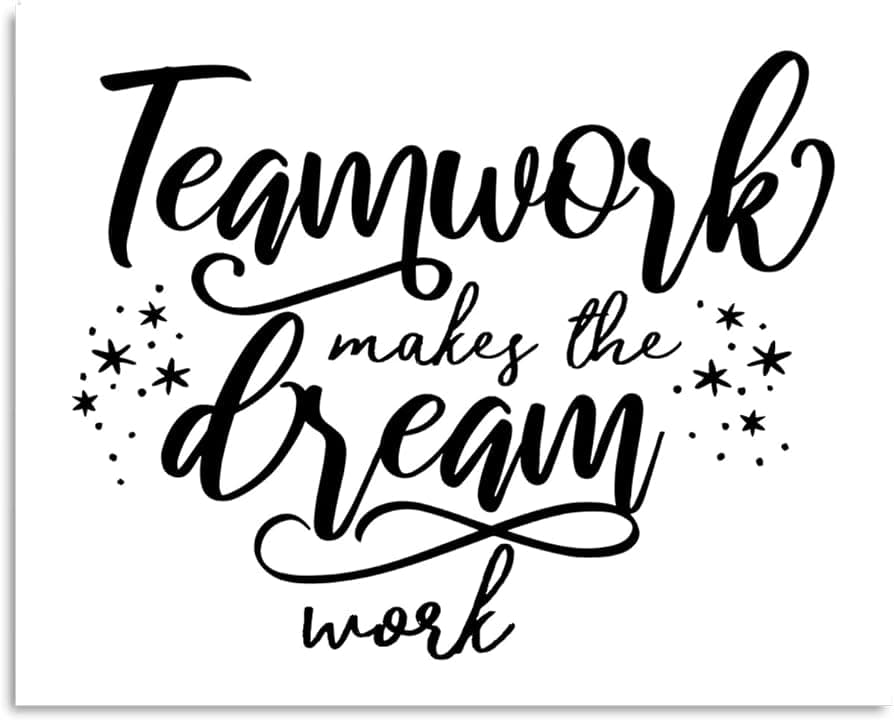 Teamwork Definition Print, Teamwork Quote Office Wall Art, Office ...