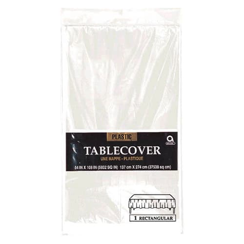 Amscan - Plastic Rectangular Table Cover - Clear | Jomla.ae
