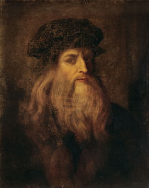 Self Portrait - Leonardo da Vinci as art print or hand painted oil.