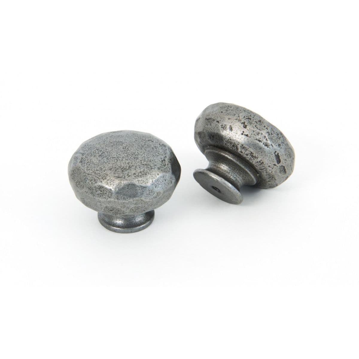 Hammered Cast Iron Cabinet Knob - 33mm | Black Country Metalworks