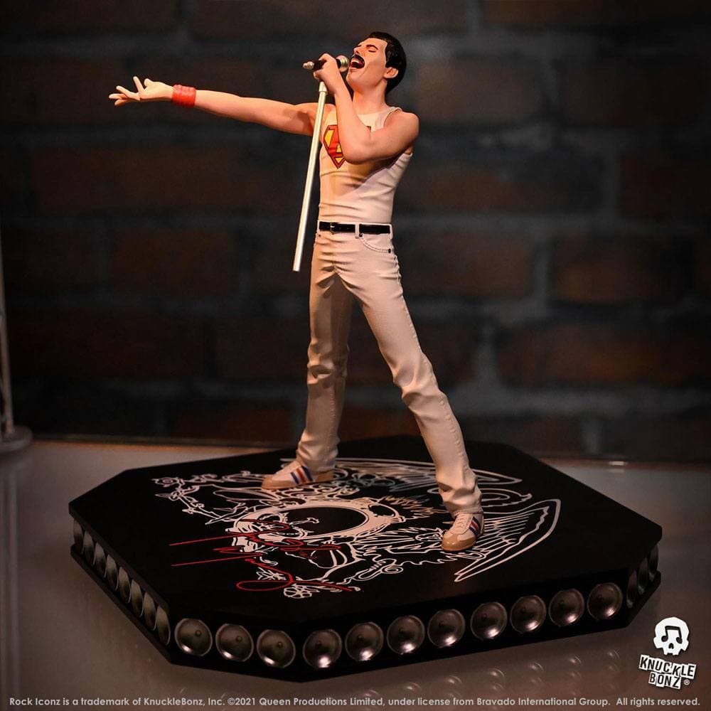 Freddie Mercury Statue Rock Iconz Limited Edition, Queen, 23 cm ...