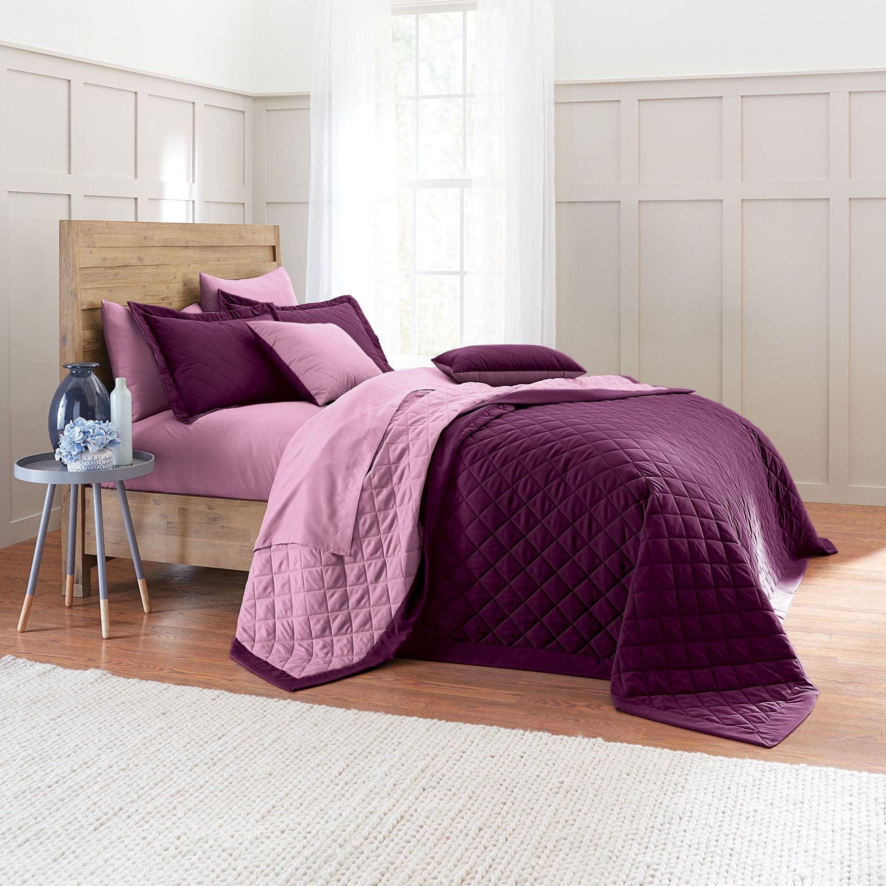BH Studio Reversible Quilted Bedspread| Bedspreads | Brylane Home