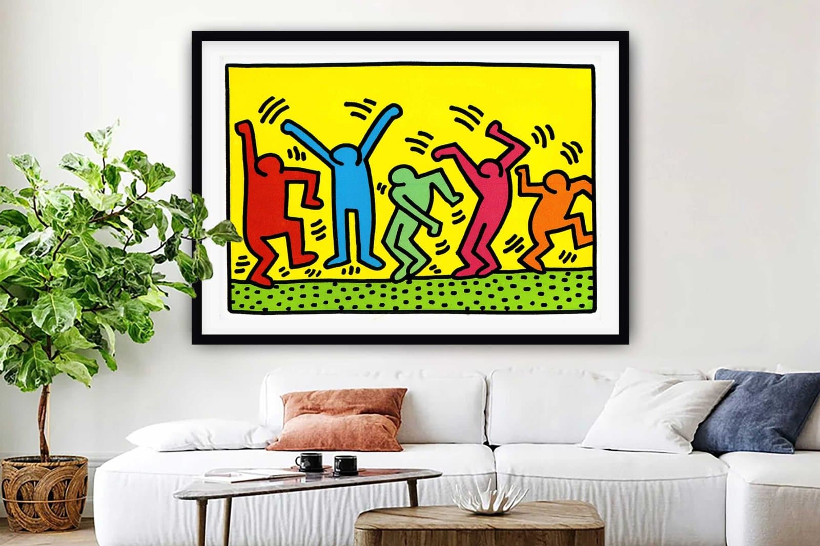 Keith Haring Dancing Figures Art on Canvas | Canvas Prints Perth