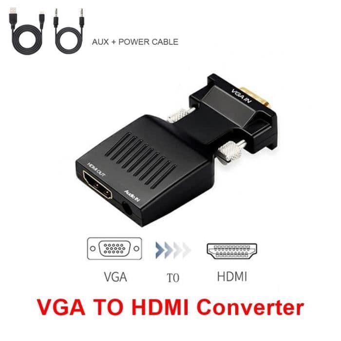 Adattatore Da Vga A Hdmi Adaptateur Vga Vers Hdmi Qgeem Adaptateur ...