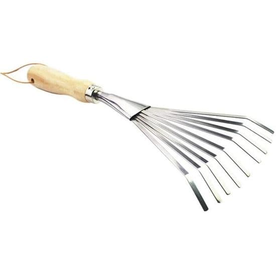 Rteau Feuilles de Jardin Rteau Bordure Main en Acier Inoxydable 9 Dents ...