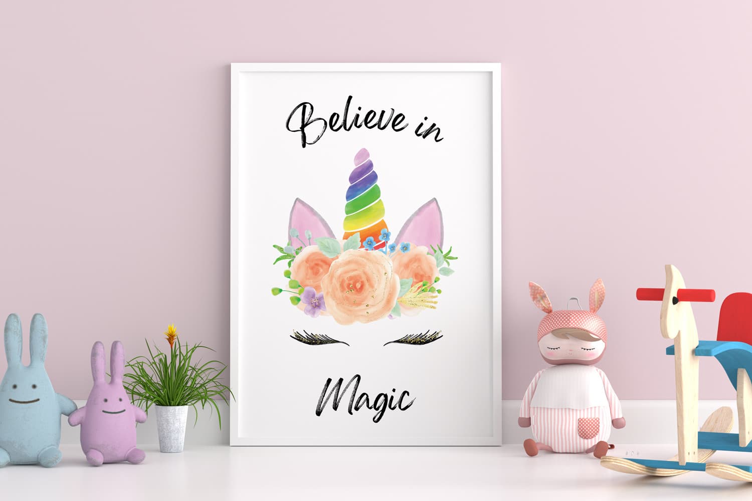 Believe in Magic Wall Art Print Graphic by CuteDigitalThings · Creative ...