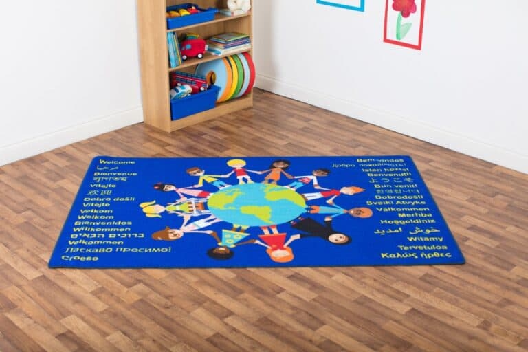 Multicultural Welcome Carpet | Nursery Rugs | Edusentials.