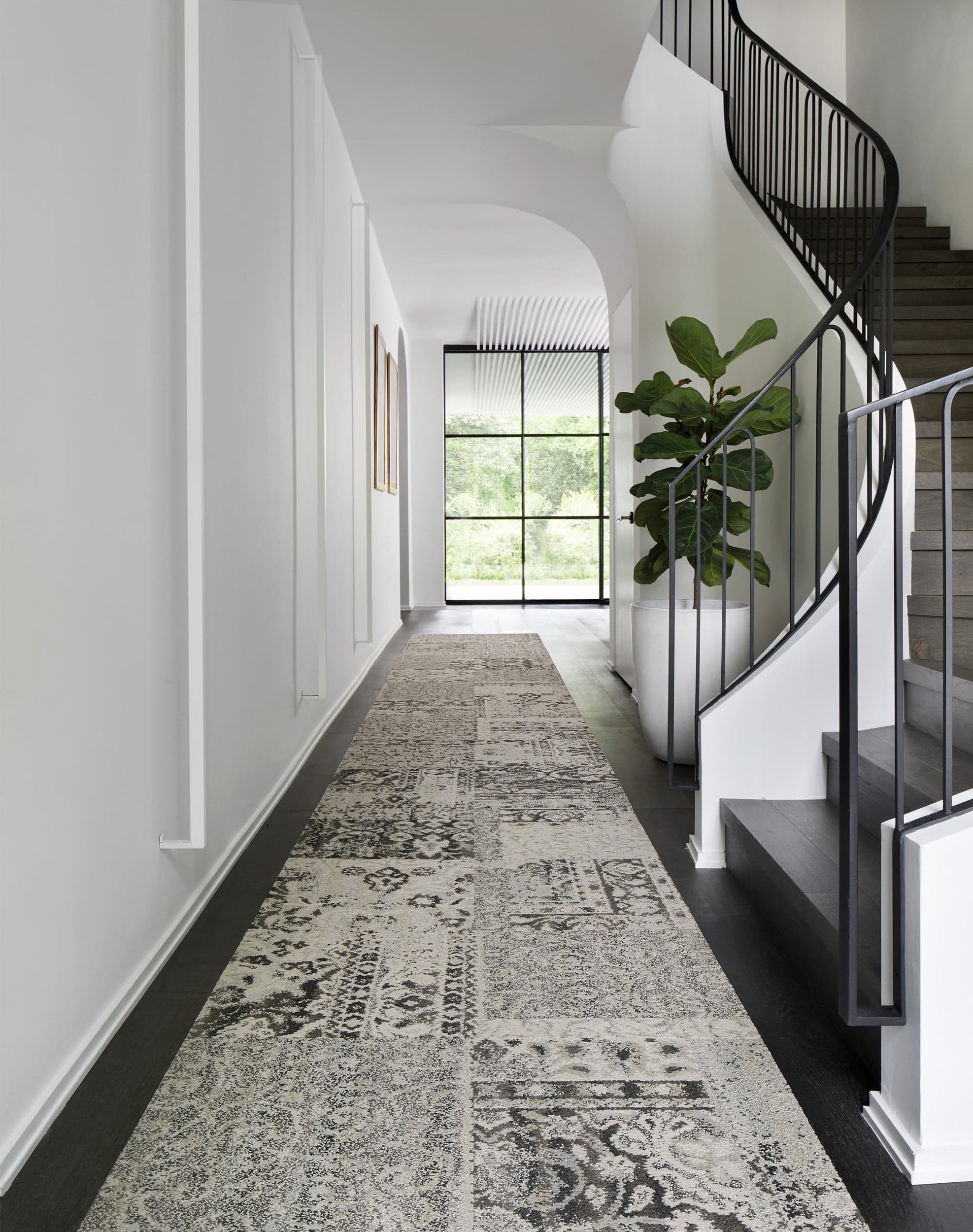 Reoriented - Grey: Patterned Area Rugs & Carpet Tiles by FLOR