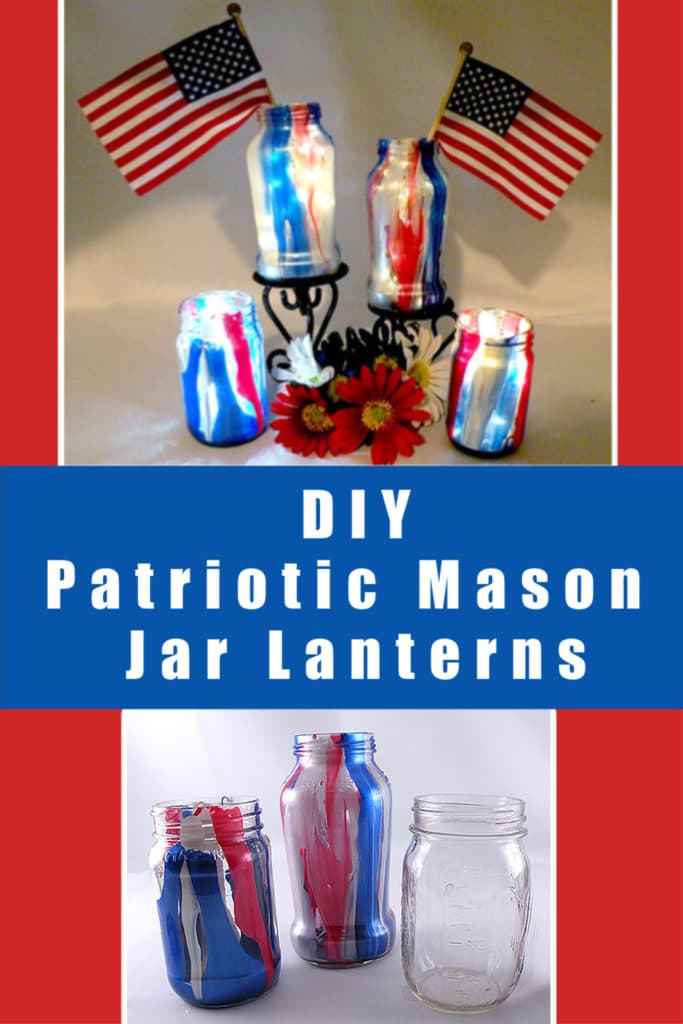 Di Patriotic Mason Jar Centerpiece Lanterns (Mason Jar Crafts)