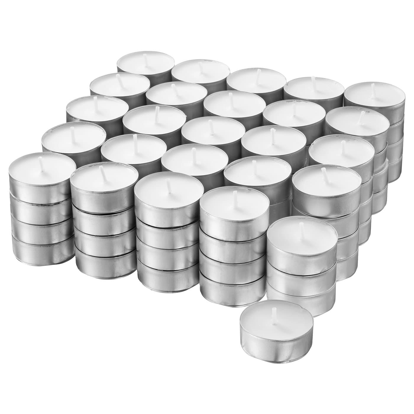 GLIMMA unscented tealight, 4 hr - IKEA