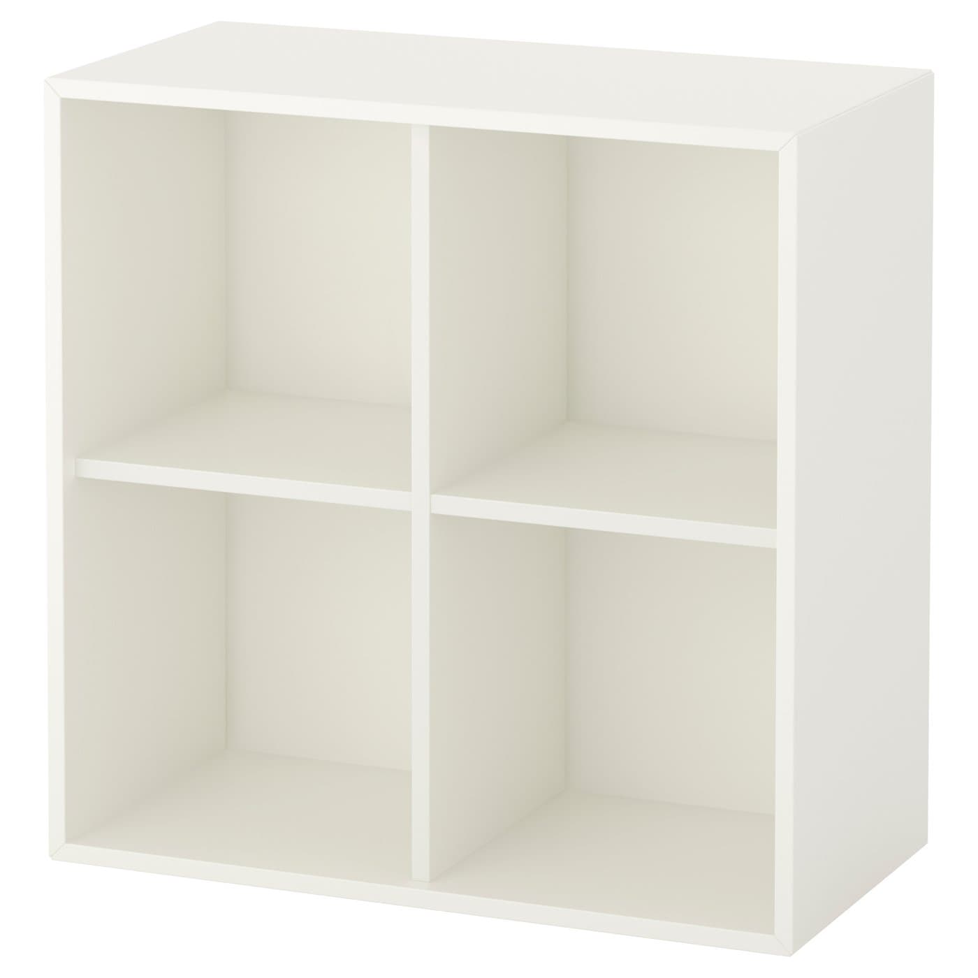 EKET modular cube storage unit with 4 compartments, white - IKEA UK