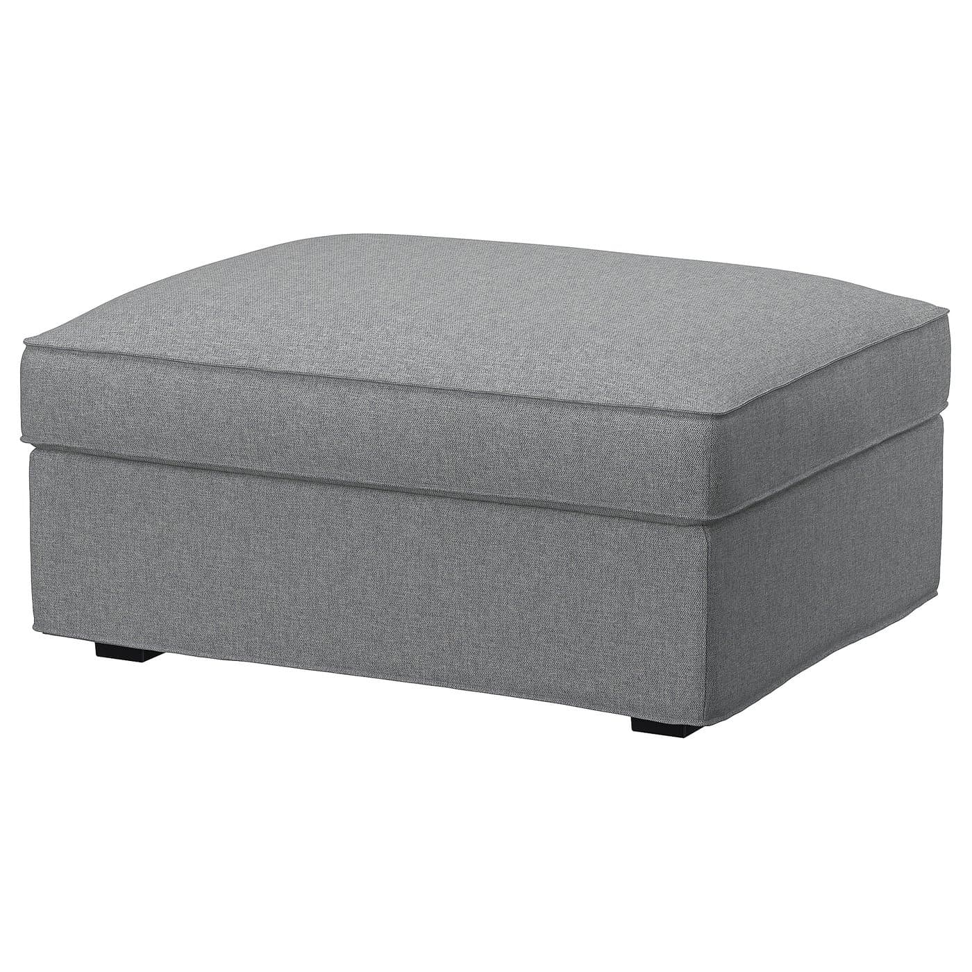 KIVIK ottoman with storage, Tibbleby beige/gray - IKEA