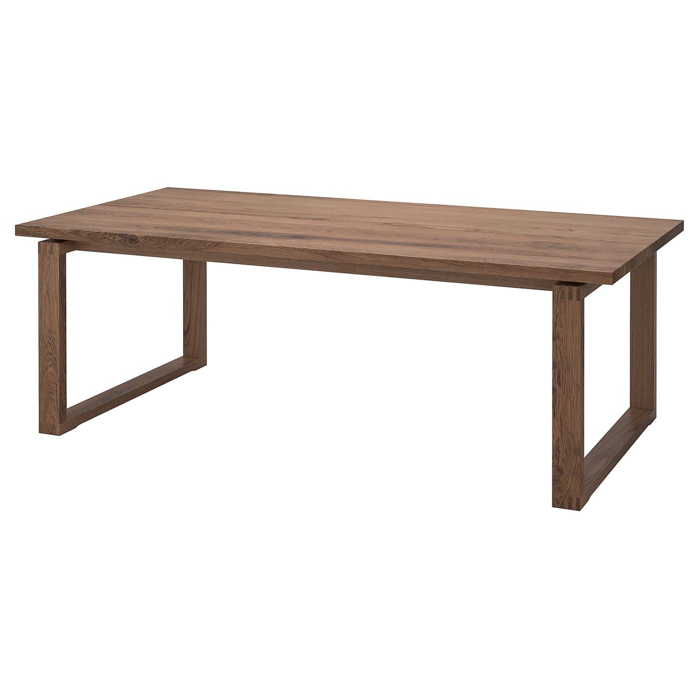 MÖRBYLÅNGA Table, oak veneer brown stained, Length: 86 5/8" - IKEA