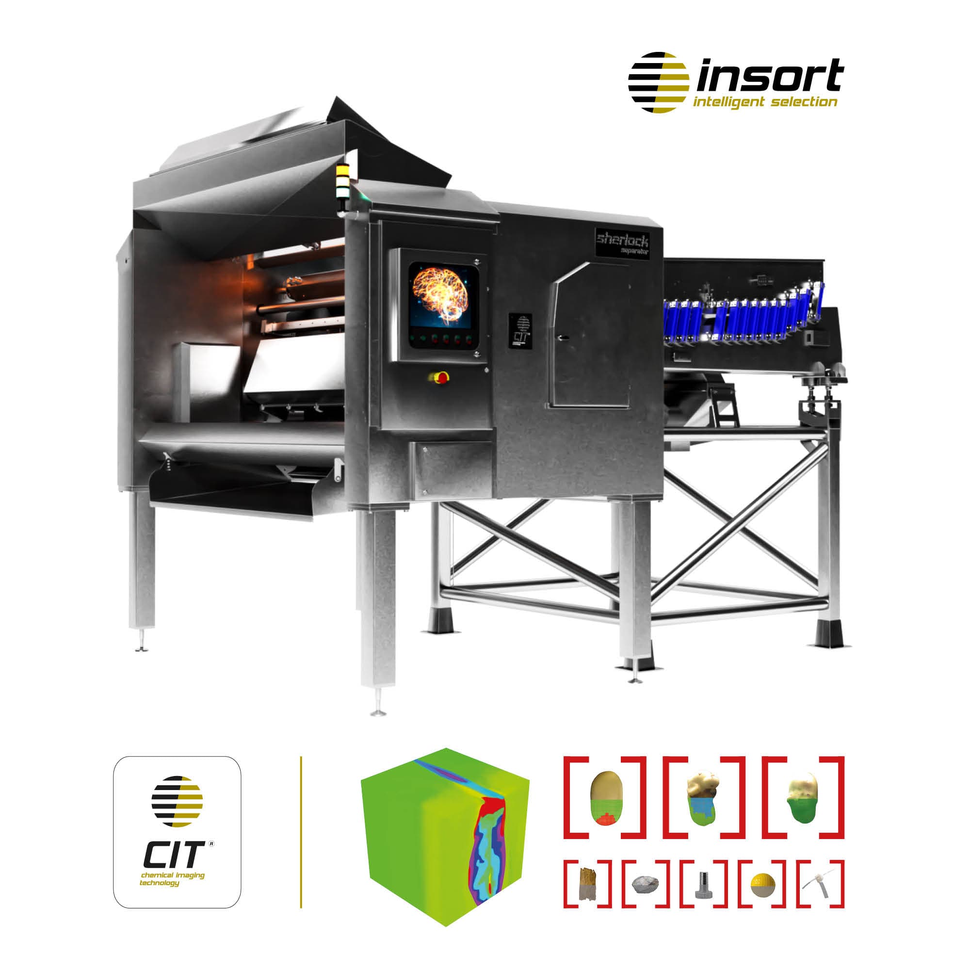 New hyperspectral sorting machine for french fries - Insort - We ...
