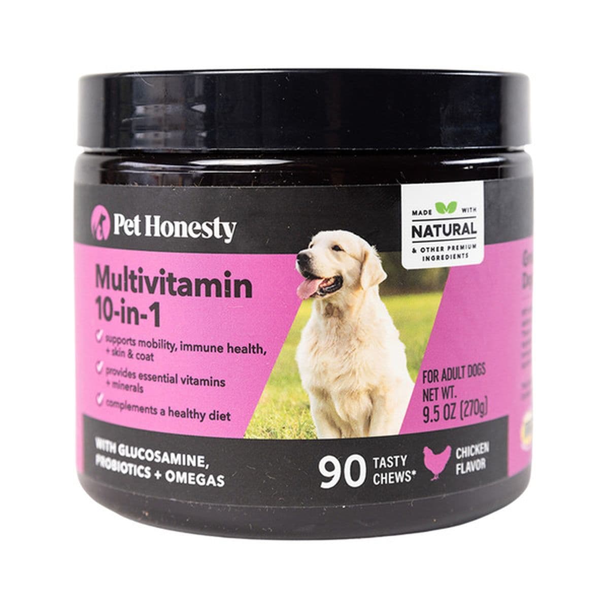 Pet Honesty 10-In-1 Chicken Flavored Multivitamin Soft Chews For Dogs ...