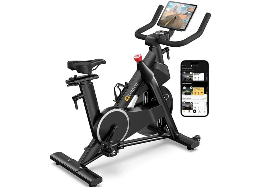 UREVO Kardio T2S Auto Motorized App Connected Exercise Bike for Kinomap ...