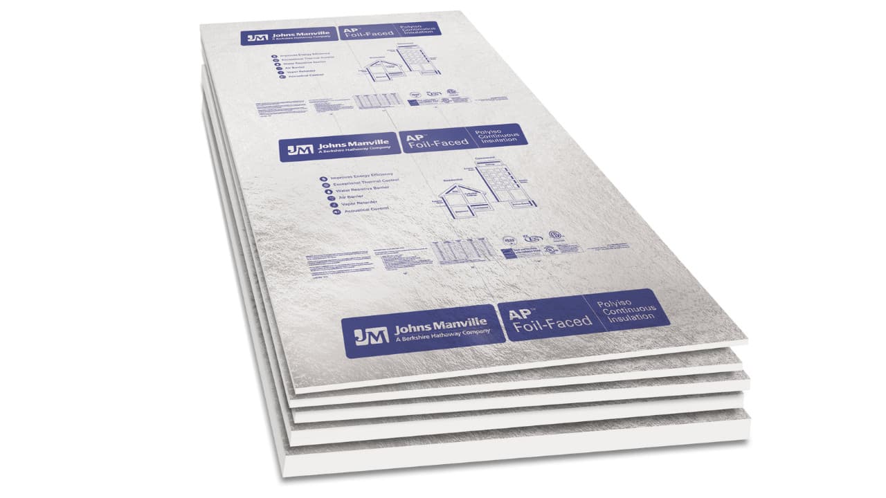 AP Foil-Faced Foam Continuous Insulation | Johns Manville