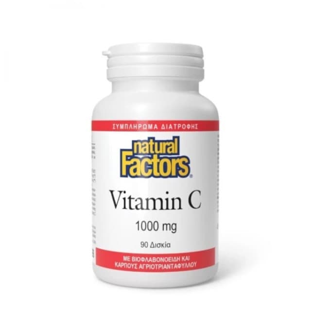 Natural Factors Vitamin C 1000mg Plus Bioflavonoids & Rosehips 90 ...