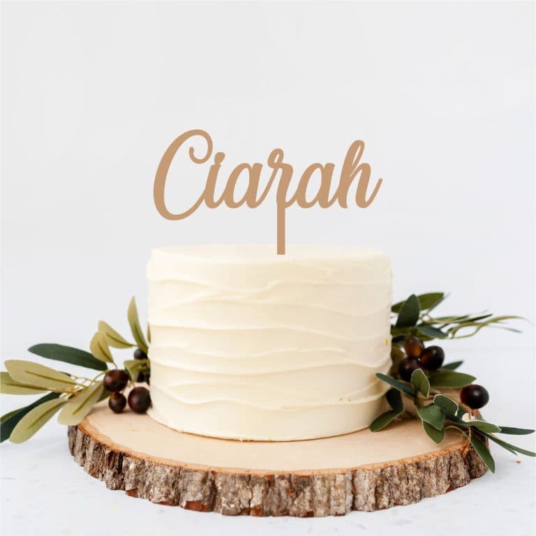 Personalised cake toppers – Laser and Lace