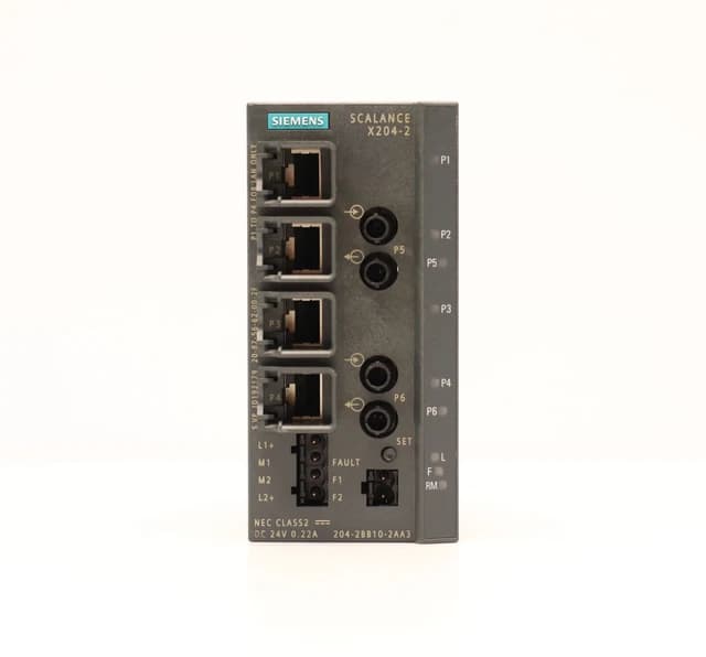 SIEMENS SCALANCE X204-2 6GK5204-2BB10-2AA3 Simatic Net Ethernet Switch ...