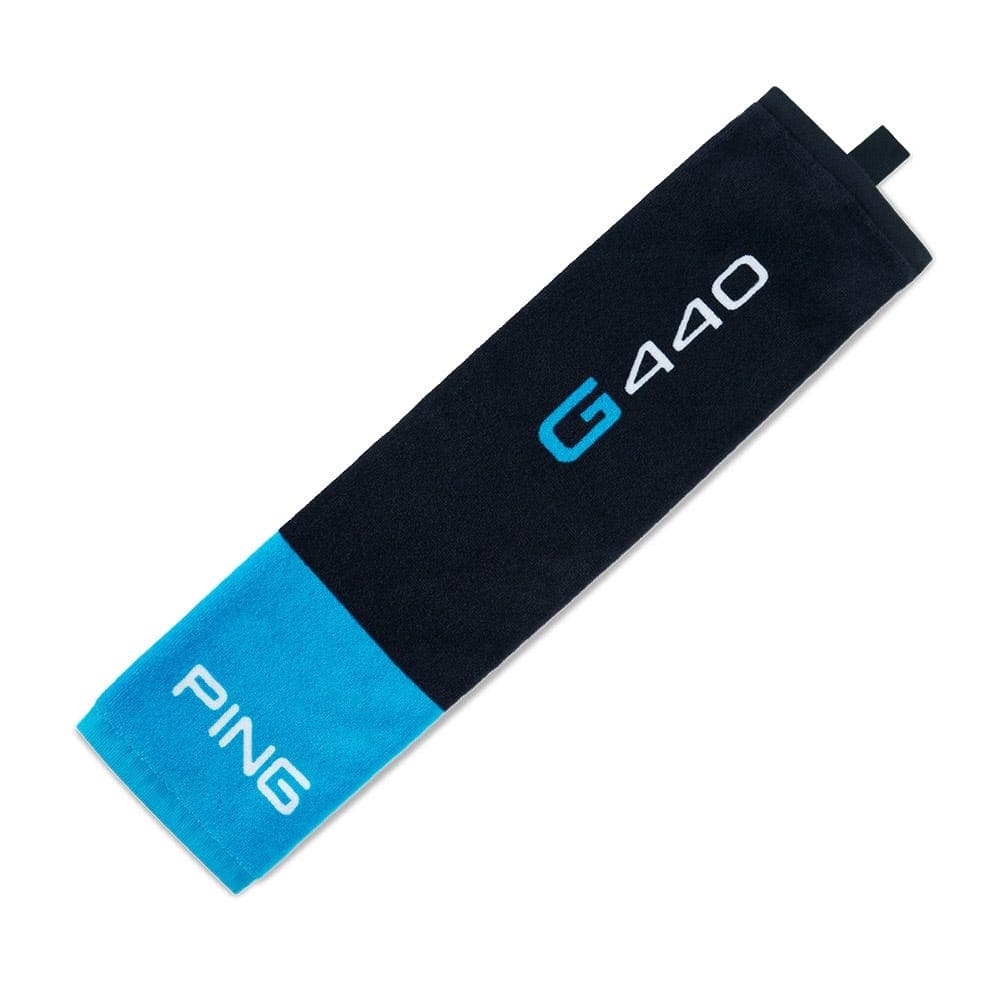 G440 Tri-Fold Towel in Blue/Black | Ping Europe