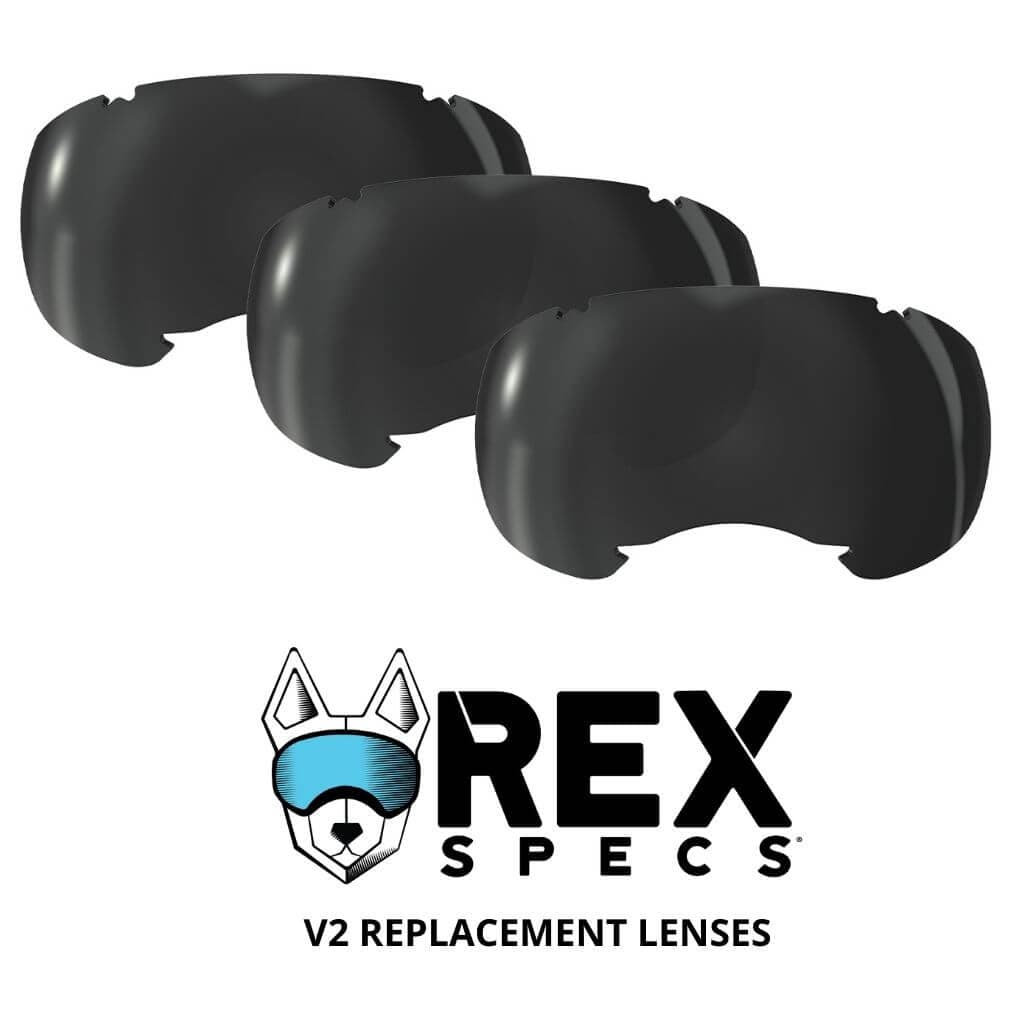 REX SPECS Dog Goggles Replacement Lenses | V2 3 Pack