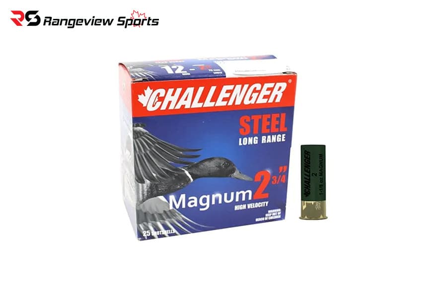 Challenger Magnum Waterfowl Load 12Ga 2 3/4" #2 Steel Shot 1 1/8oz ...