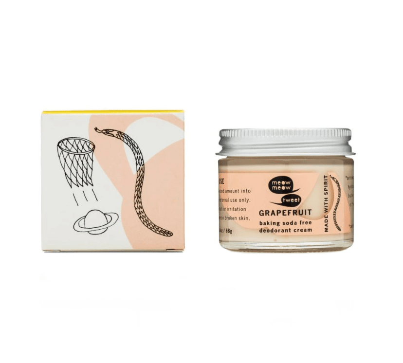 Meow Meow Tweet + Grapefruit Baking Soda Free Deodorant Cream