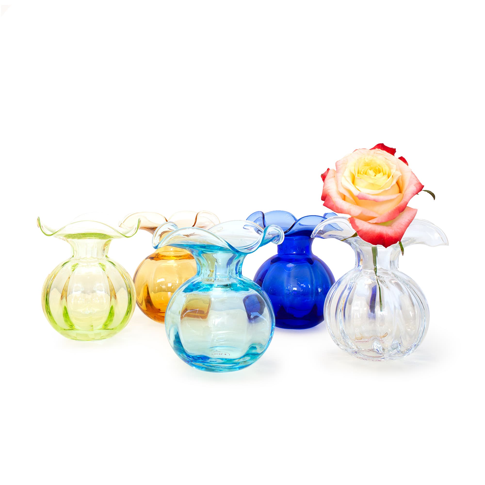 Vietri "Hibiscus" Small Glass Bud Vase from Italy | Ross-Simons