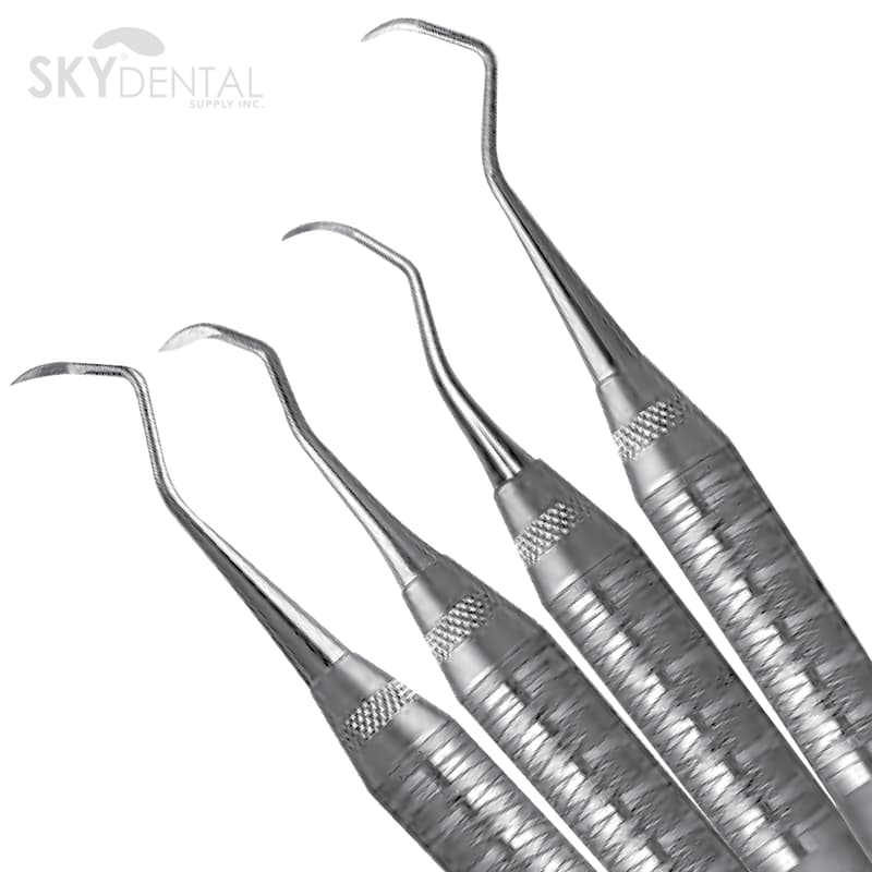 Curette Langer #6 Satin Steel Handle (Hu Friedy)