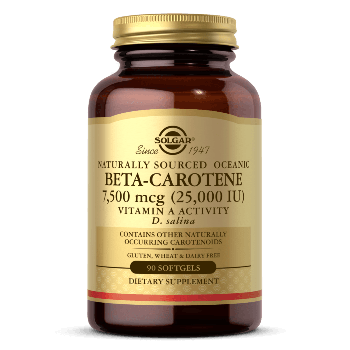 Naturally Sourced Oceanic Beta-Carotene 7,500 mcg (25,000 IU ...
