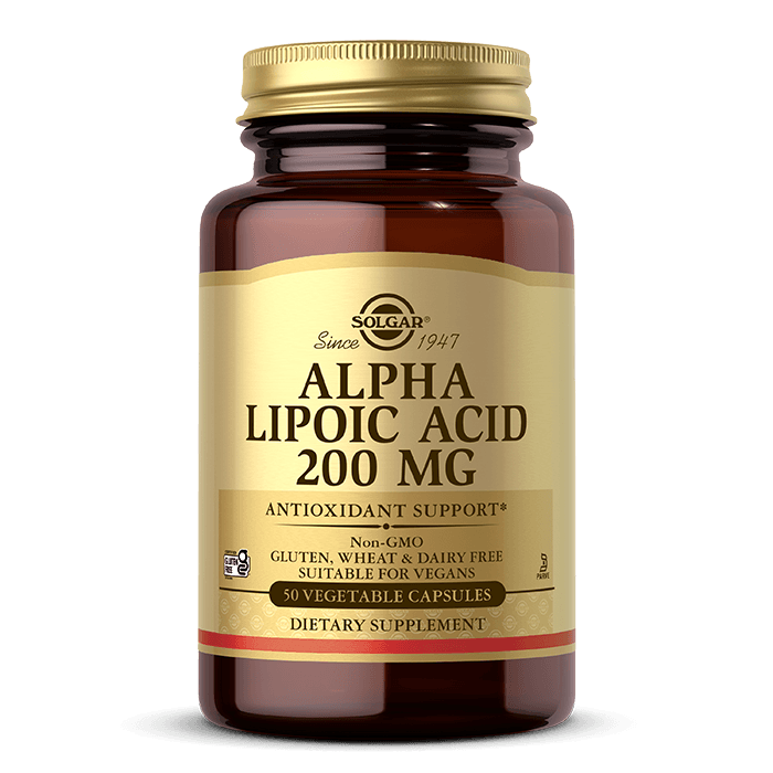 Alpha Lipoic Acid 200 mg Vegetable Capsules | Solgar®