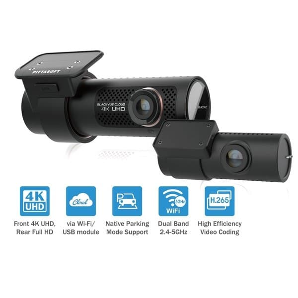 BlackVue DashCam DR900X-2CH PLUS - 2 Channel Front + Rear Dash Cam UHD ...
